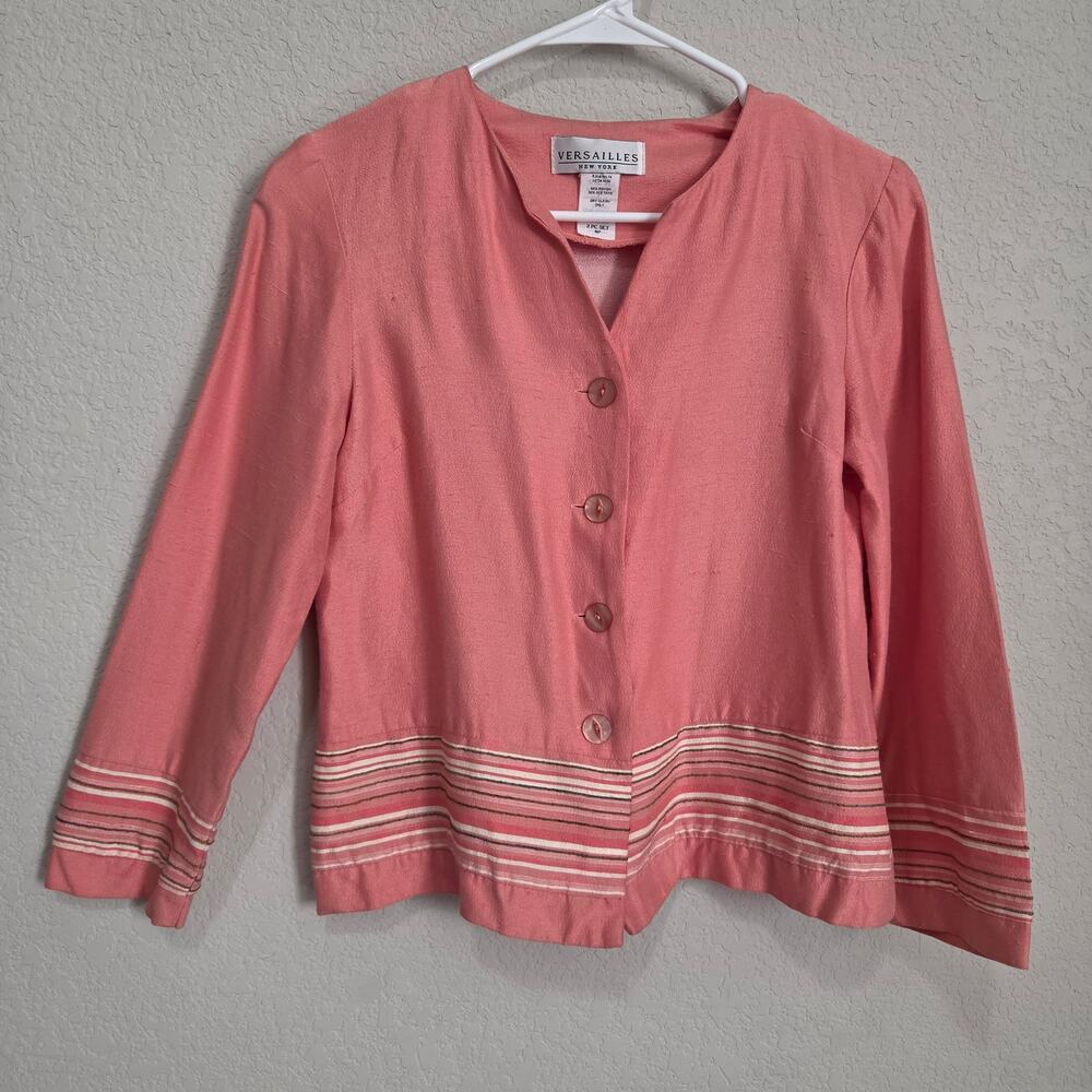 Versailles New York Blazer Jacket 4P XS Petite Vintage 80s 90s Made in USA